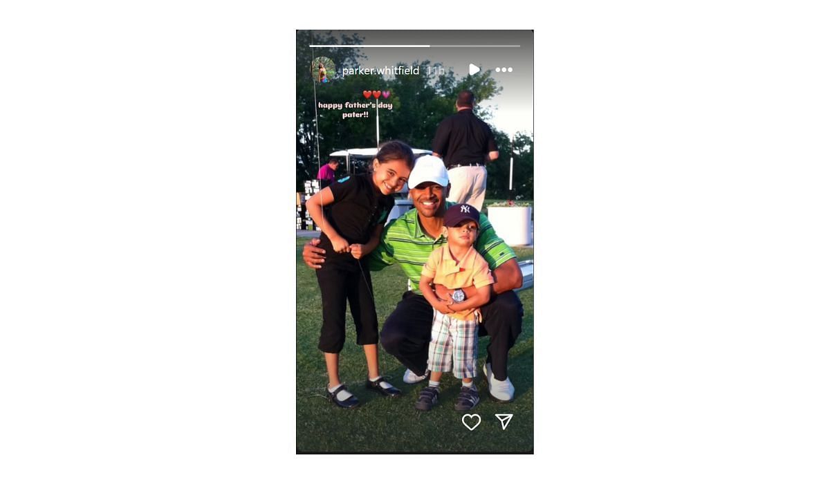 Parker Whitfield shares a never-before-seen picture of her dad on Father's Day Credit: Parker Whitfield/Instagram